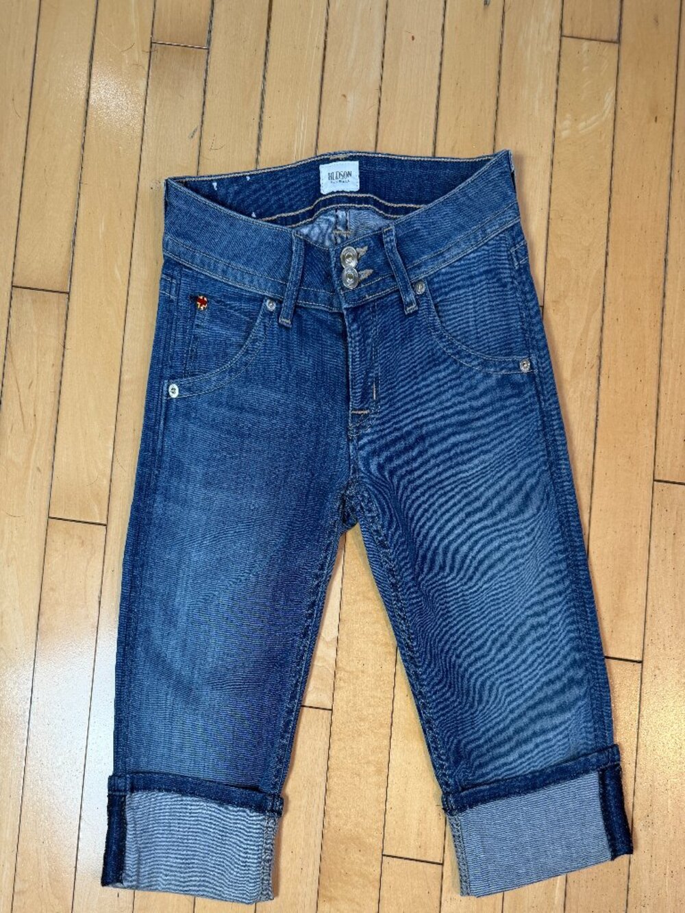 Hudson Denim Palerme Cuffed Short Shorts Bermudas Jean Jeans Size 24